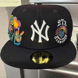 NY Yankees Peace and Love New Era Fitted cap size 7 7/8